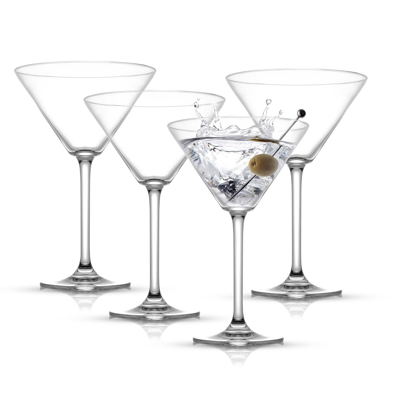 JoyJolt® Olivia Premium Crystal Martini Glasses, 4ct.